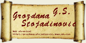 Grozdana Stojadinović vizit kartica